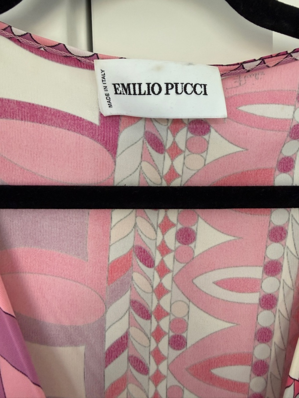 Emilio Pucci Pink Multi-Print Silk Top - Picture 3 of 3